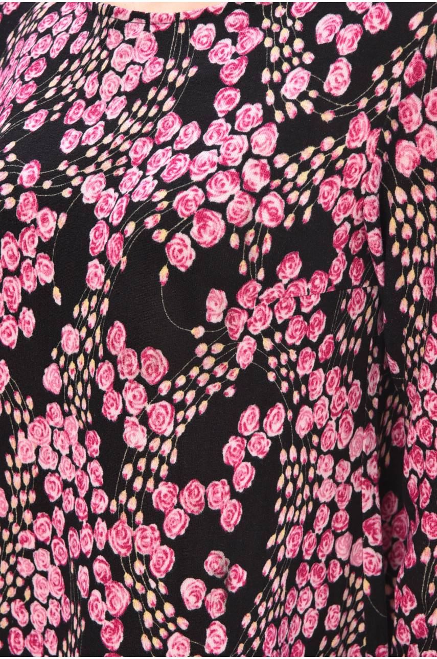 Сукня жіноча чорного кольору з принтом 8087 209061 Сукня жіноча чорного кольору з принтом 8087 209061