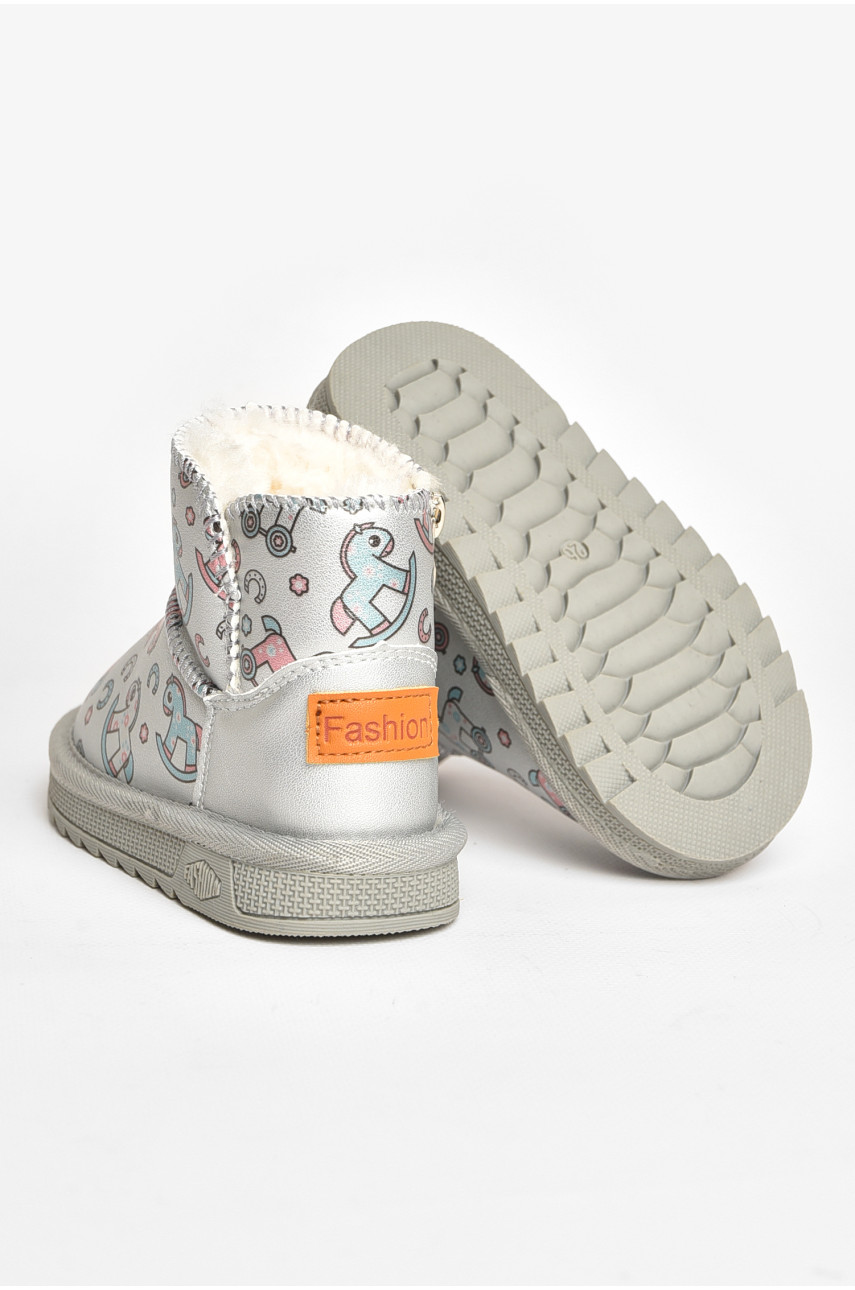 Уггі дитячі для дівчинки сірого кольору T7012-6 209063