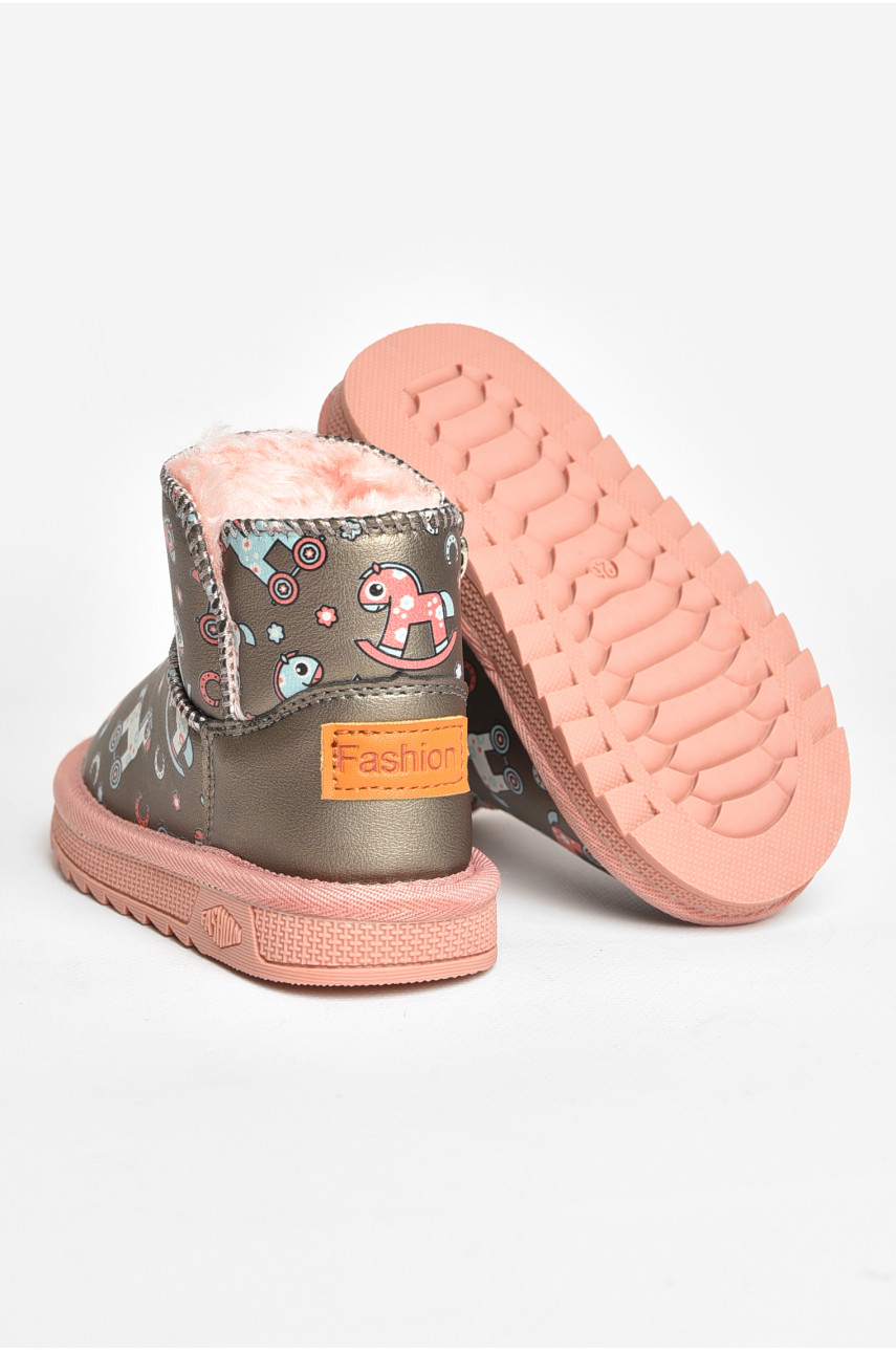 Уггі дитячі для дівчинки сірого кольору T7012-5 209064