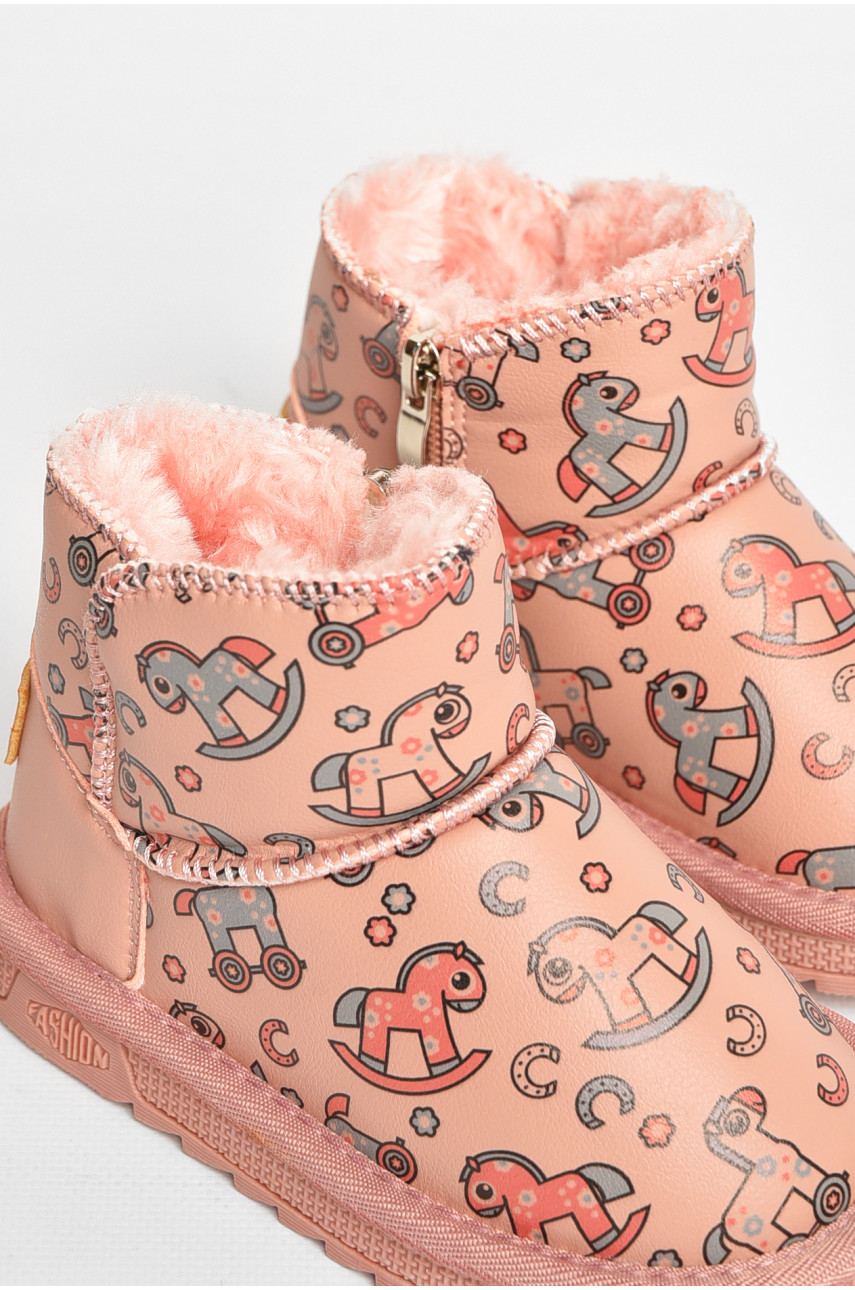 Уггі дитячі для дівчинки рожевого кольору T7012-2 209065