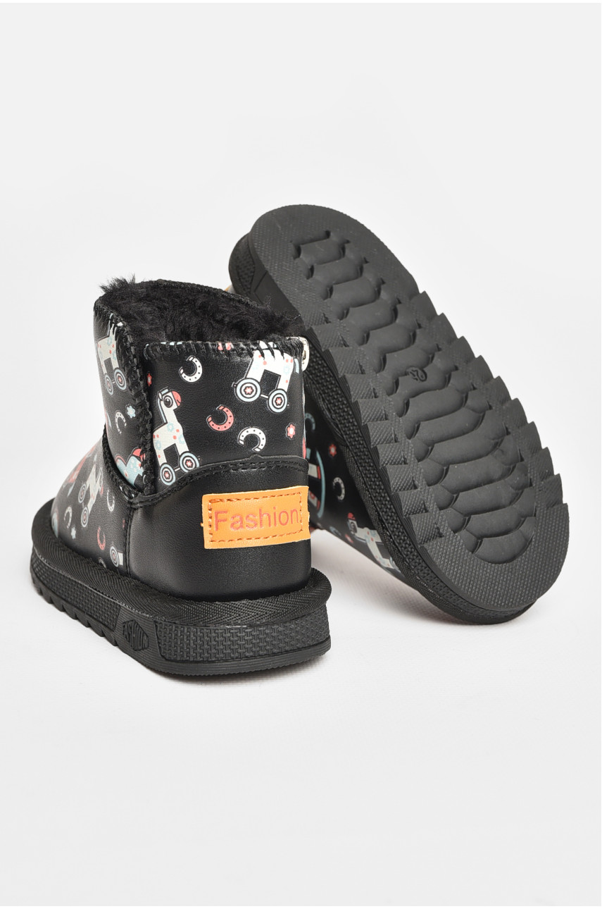 Уггі дитячі для дівчинки чорного кольору T7012-1 209066 Уггі дитячі для дівчинки чорного кольору T7012-1 209066