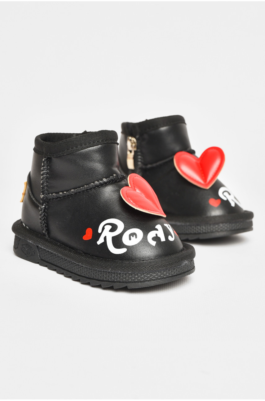 Уггі дитячі для дівчинки чорного кольору T7005-1 209067