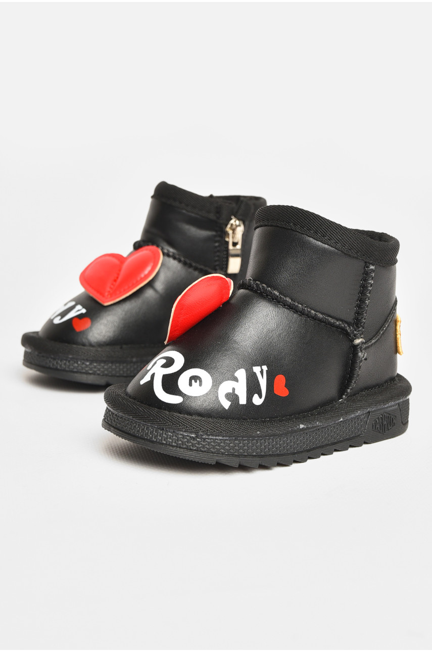 Уггі дитячі для дівчинки чорного кольору T7005-1 209067