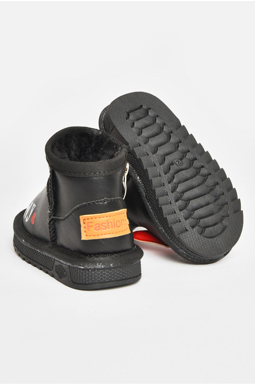 Уггі дитячі для дівчинки чорного кольору T7005-1 209067 Уггі дитячі для дівчинки чорного кольору T7005-1 209067