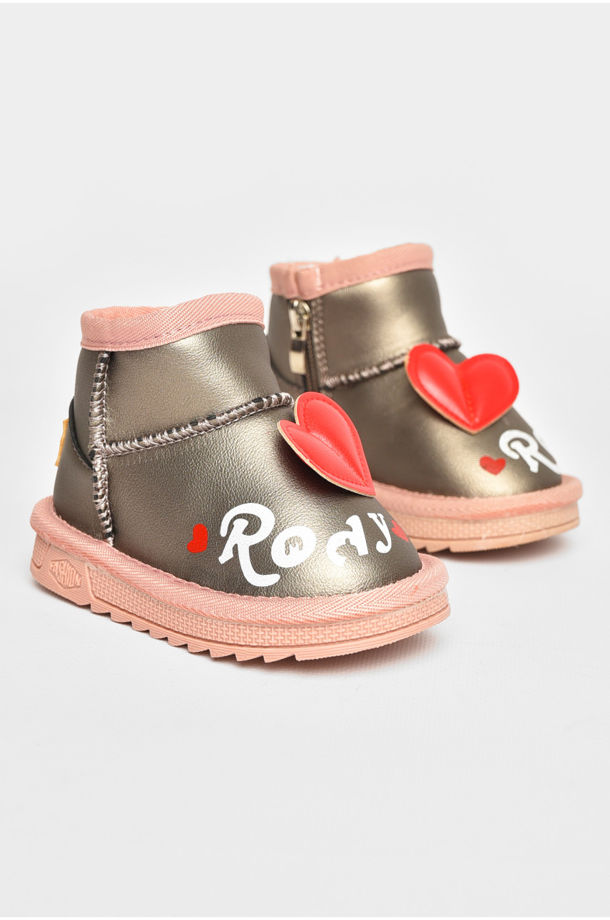 Уггі дитячі для дівчинки сірого кольору T7005-3 209068