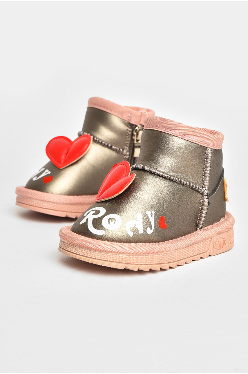 Уггі дитячі для дівчинки сірого кольору T7005-3 209068