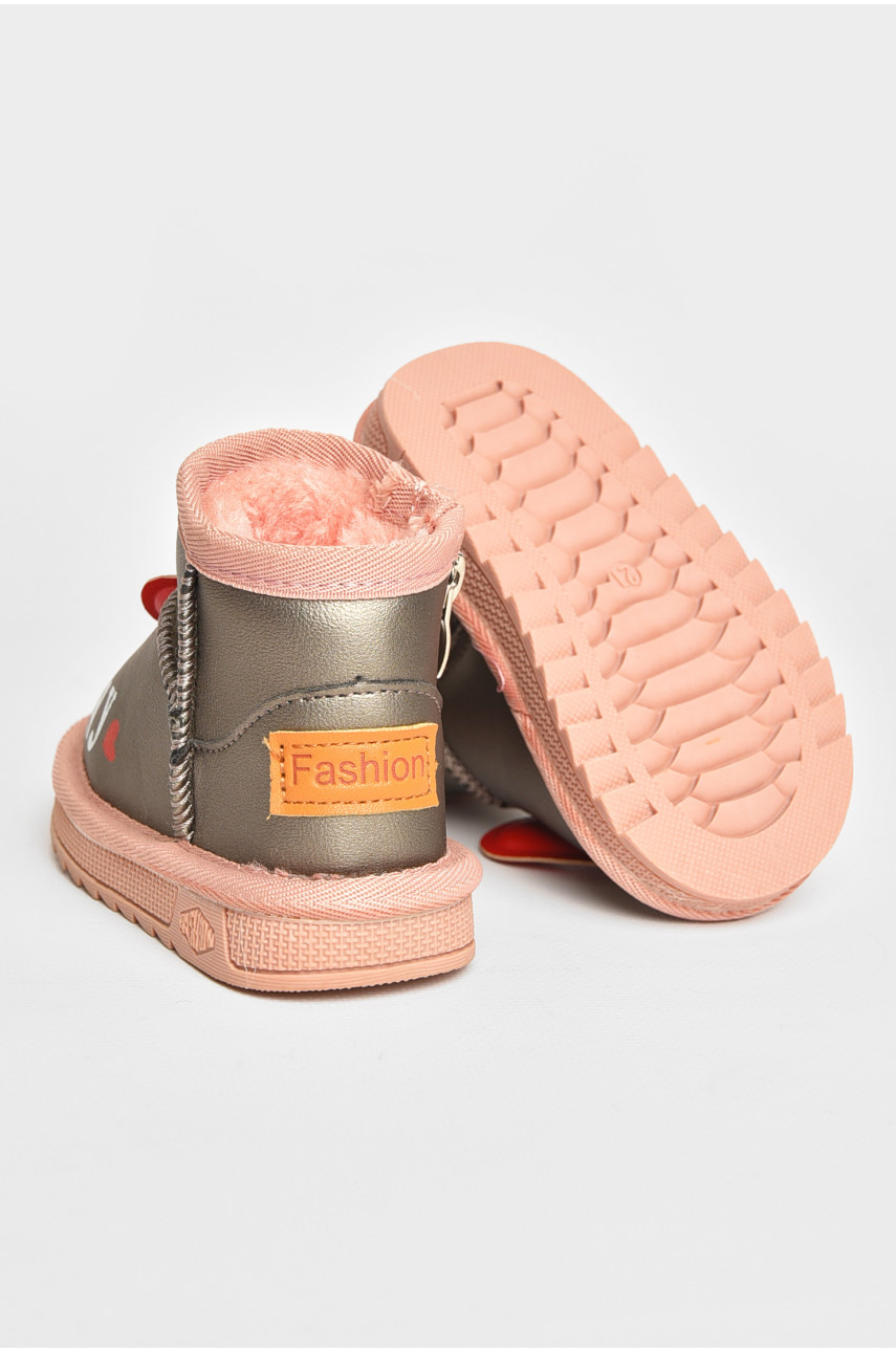 Уггі дитячі для дівчинки сірого кольору T7005-3 209068 Уггі дитячі для дівчинки сірого кольору T7005-3 209068