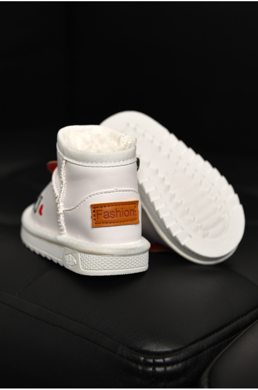 Уггі дитячі для дівчинки білого кольору T7005-5 209069 Уггі дитячі для дівчинки білого кольору T7005-5 209069