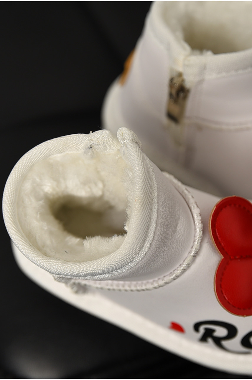 Уггі дитячі для дівчинки білого кольору T7005-5 209069 Уггі дитячі для дівчинки білого кольору T7005-5 209069