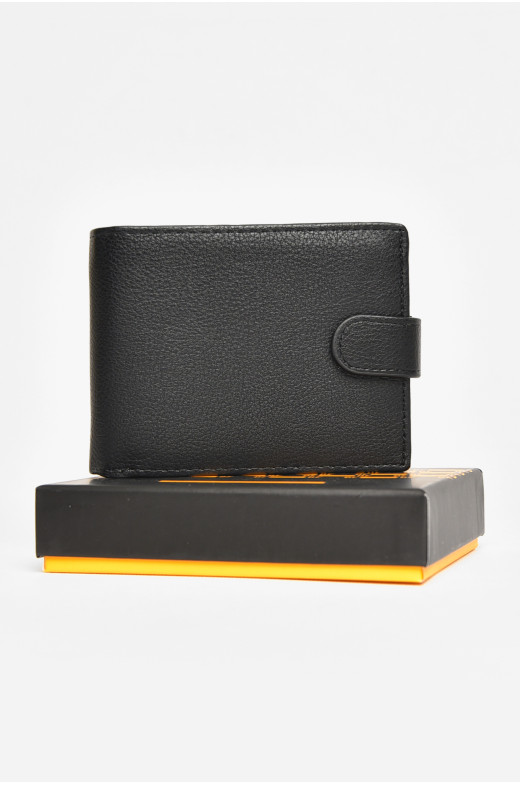 Кошелек мужской из экокожи черного цвета 538-D 209076