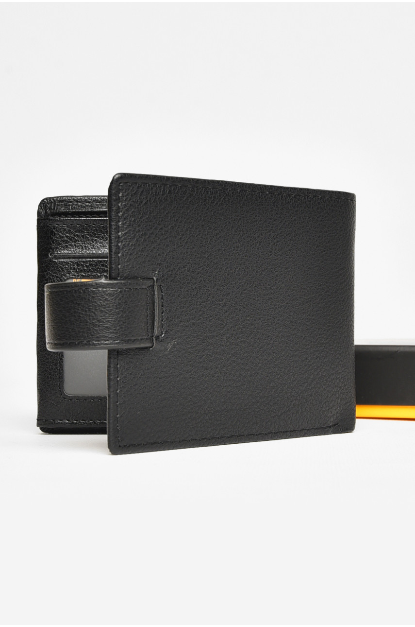 Кошелек мужской из экокожи черного цвета 538-D 209077