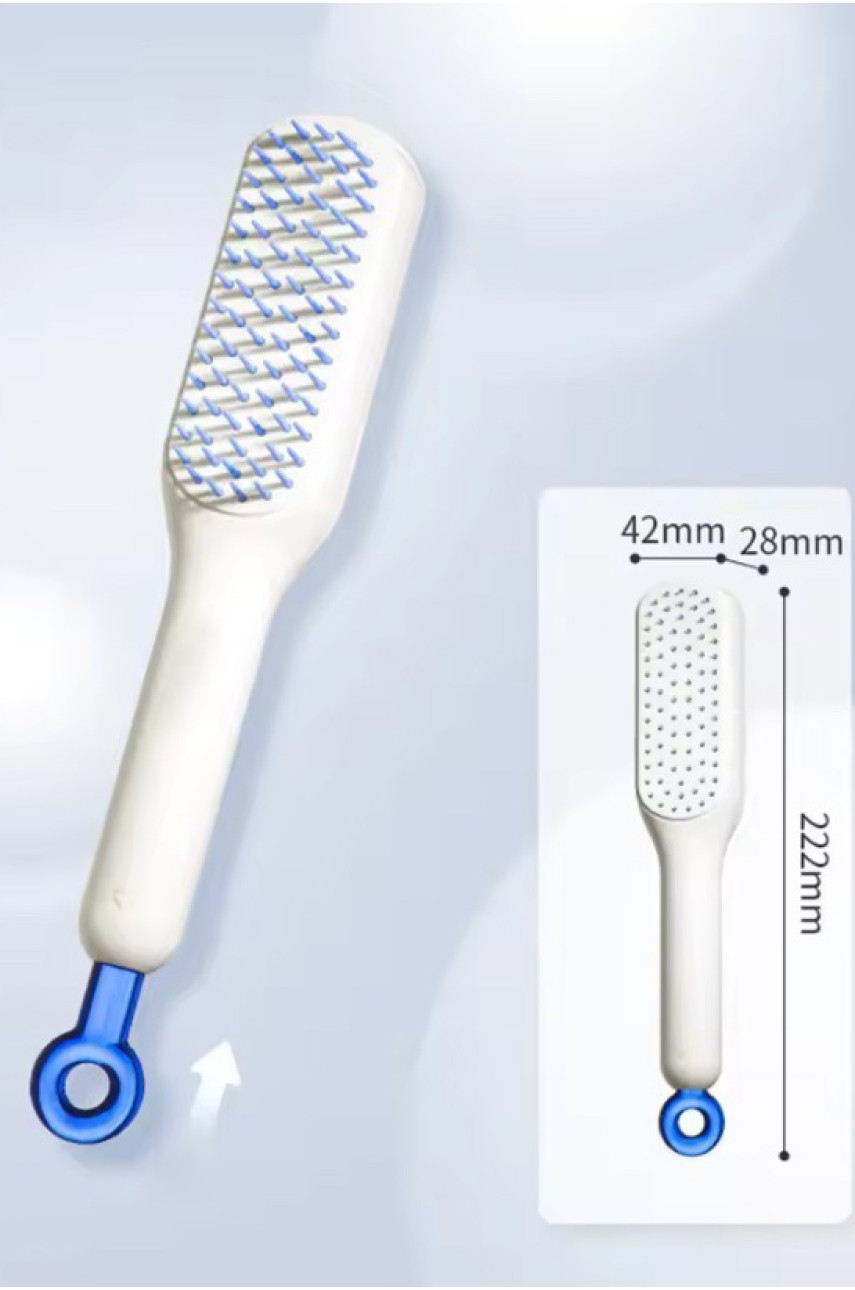 Антистатична масажна щітка з функцією очищення від волосся 209116 Антистатична масажна щітка з функцією очищення від волосся 209116