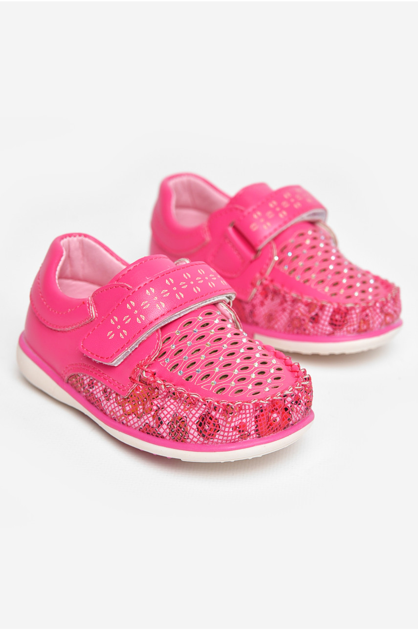 Мокасины детские для девочки розового цвета 8012-2 209144