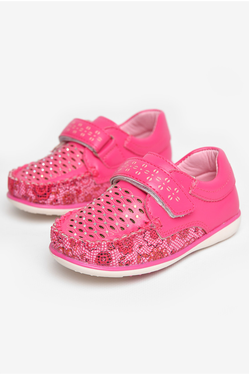 Мокасины детские для девочки розового цвета 8012-2 209144