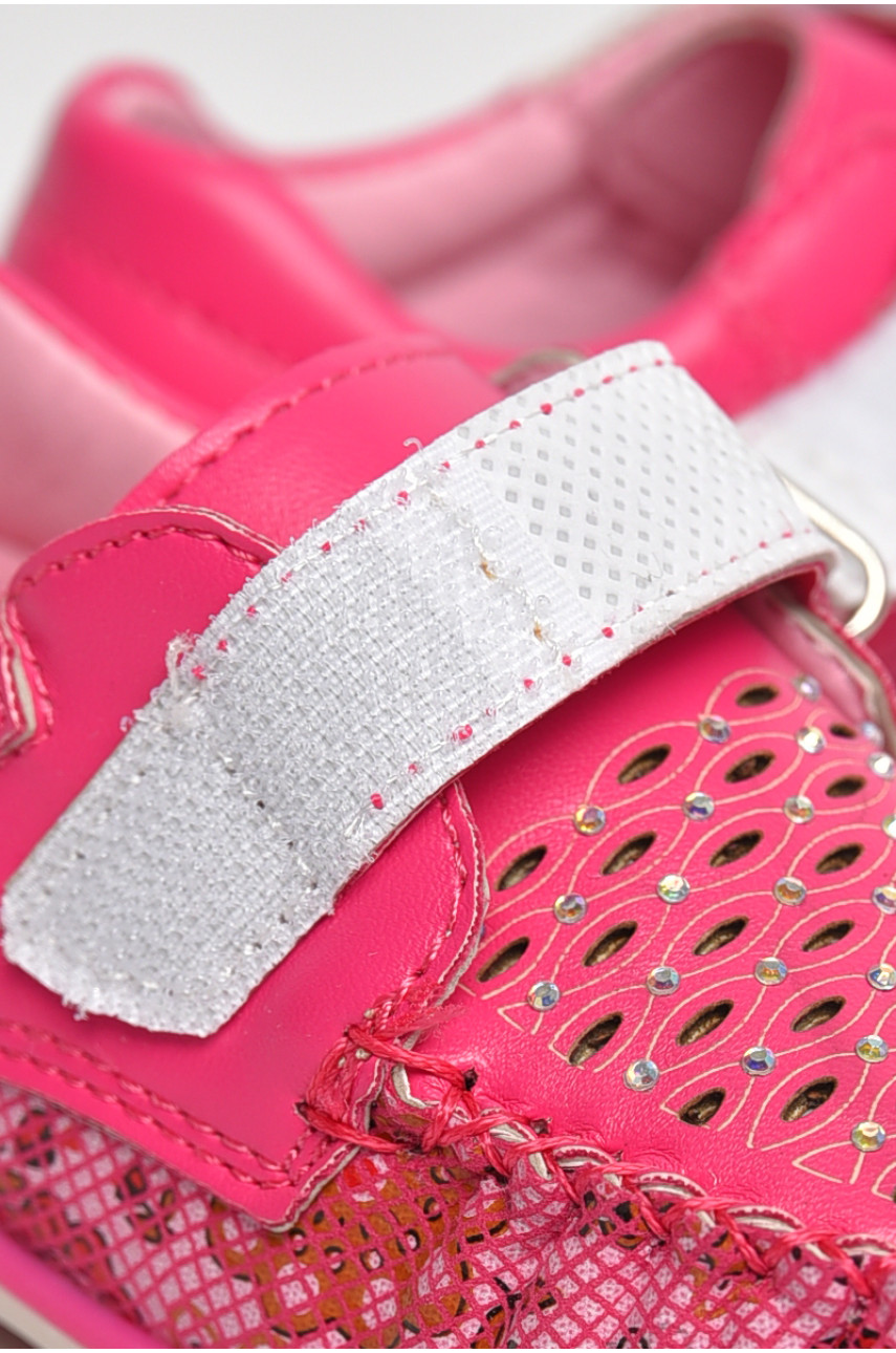 Мокасины детские для девочки розового цвета 8012-2 209144 Мокасины детские для девочки розового цвета 8012-2 209144