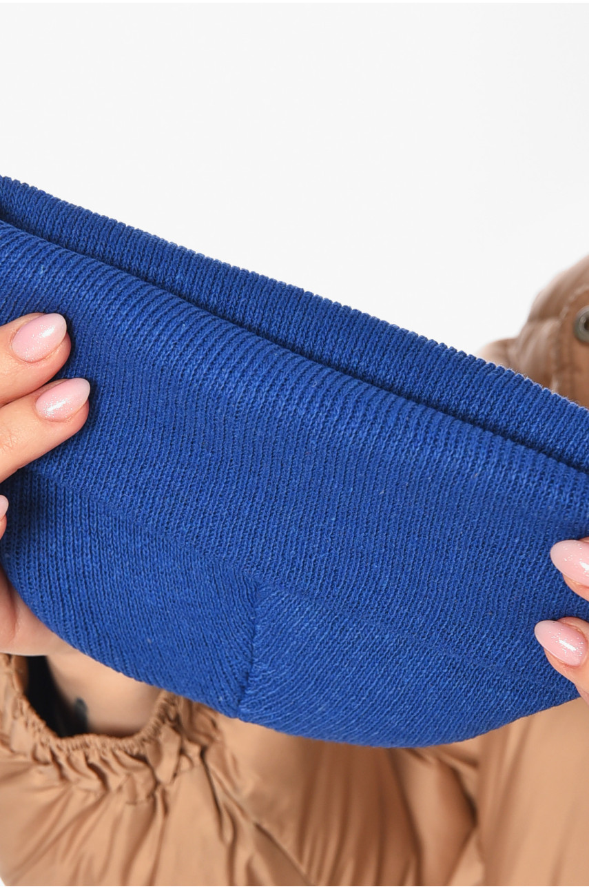 Шапка жіноча демісезонна синього кольору 57070 209170 Шапка жіноча демісезонна синього кольору 57070 209170