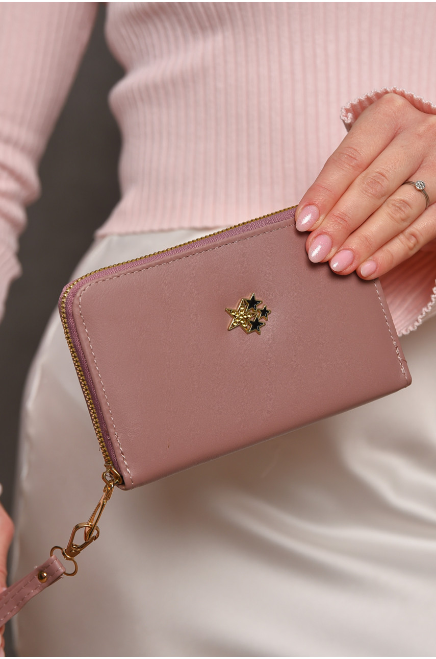 Гаманець жіночий з екошкіри бузкового кольору 158-3 209177