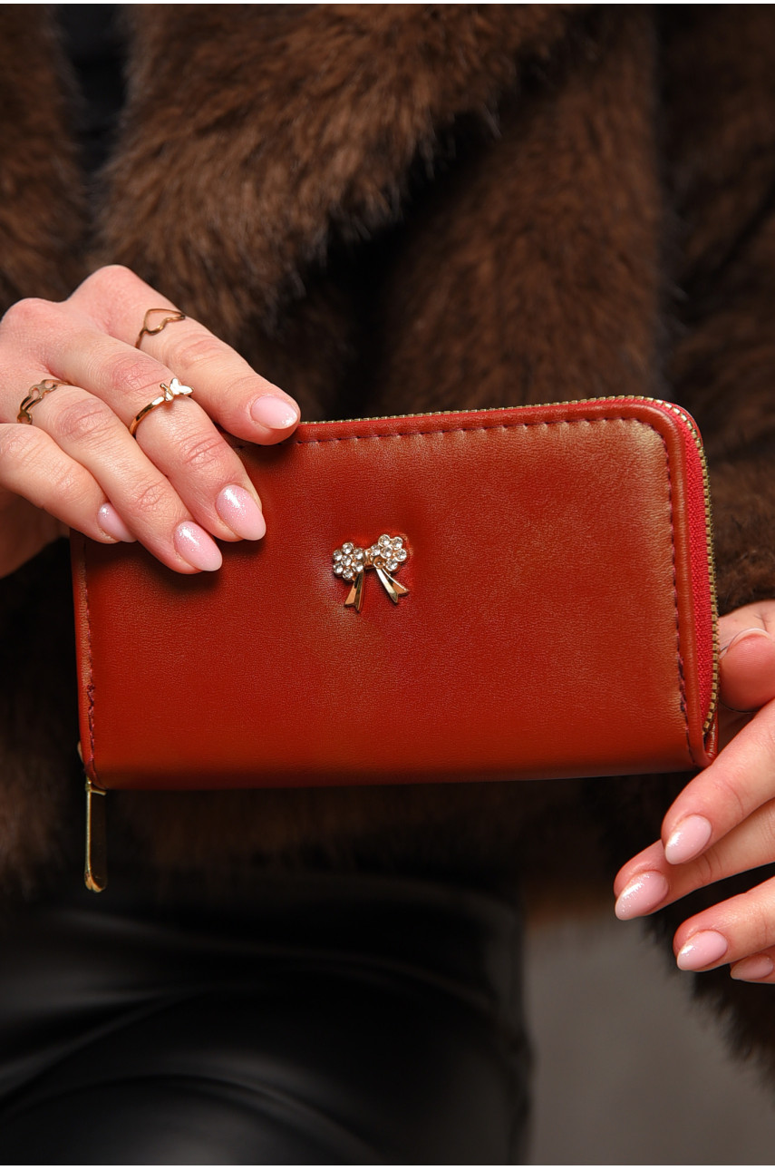 Гаманець жіночий з екошкіри червоного кольору 317-9 209181
