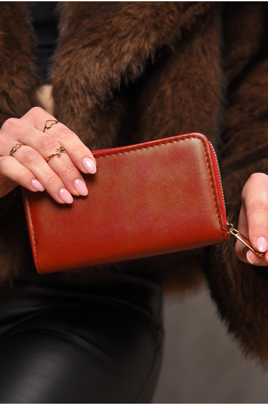 Гаманець жіночий з екошкіри червоного кольору 317-9 209181
