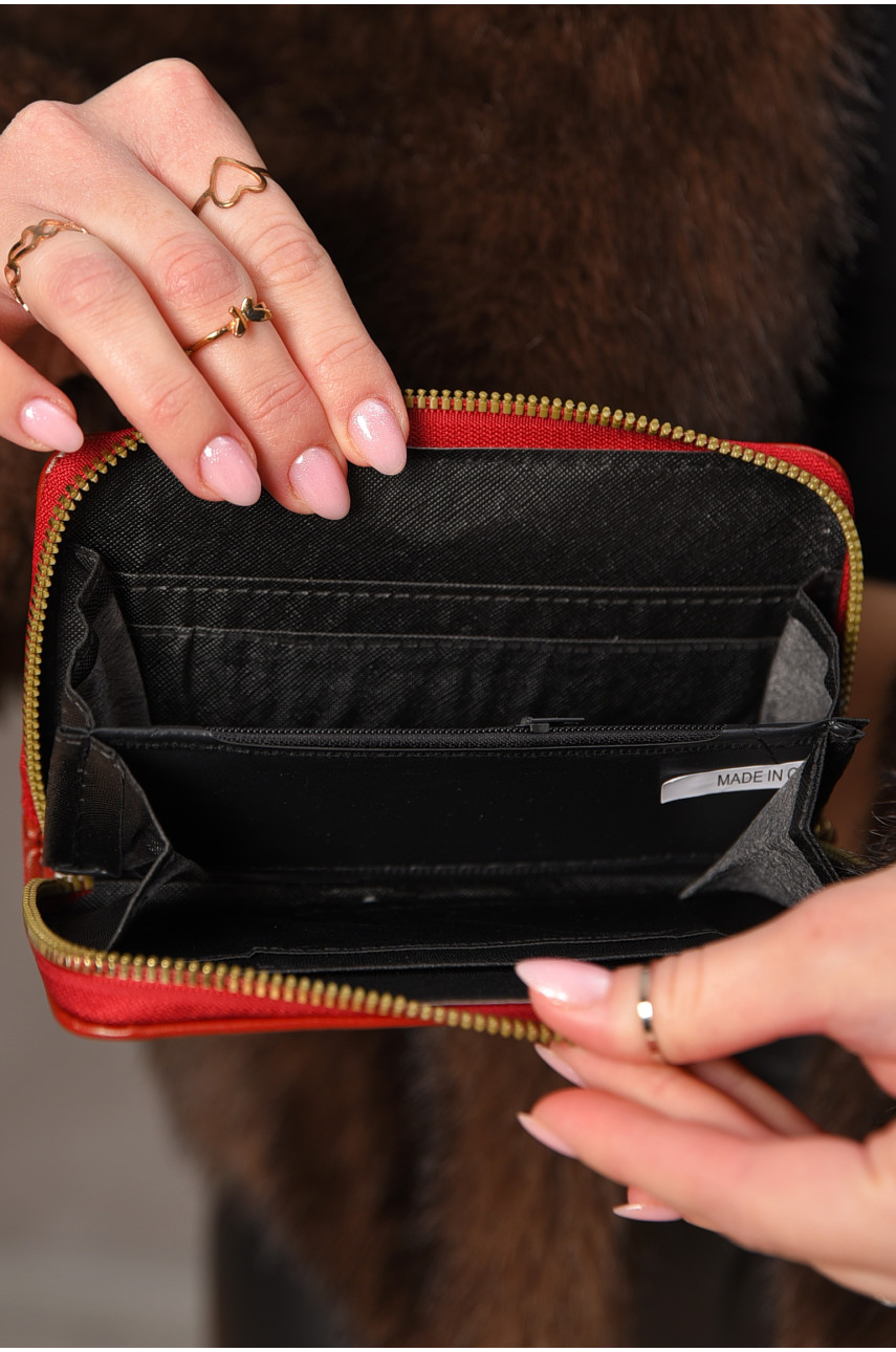 Гаманець жіночий з екошкіри червоного кольору 317-9 209181 Гаманець жіночий з екошкіри червоного кольору 317-9 209181