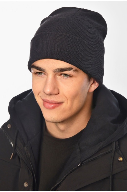 Шапка чоловіча чорного кольору 57069 209183