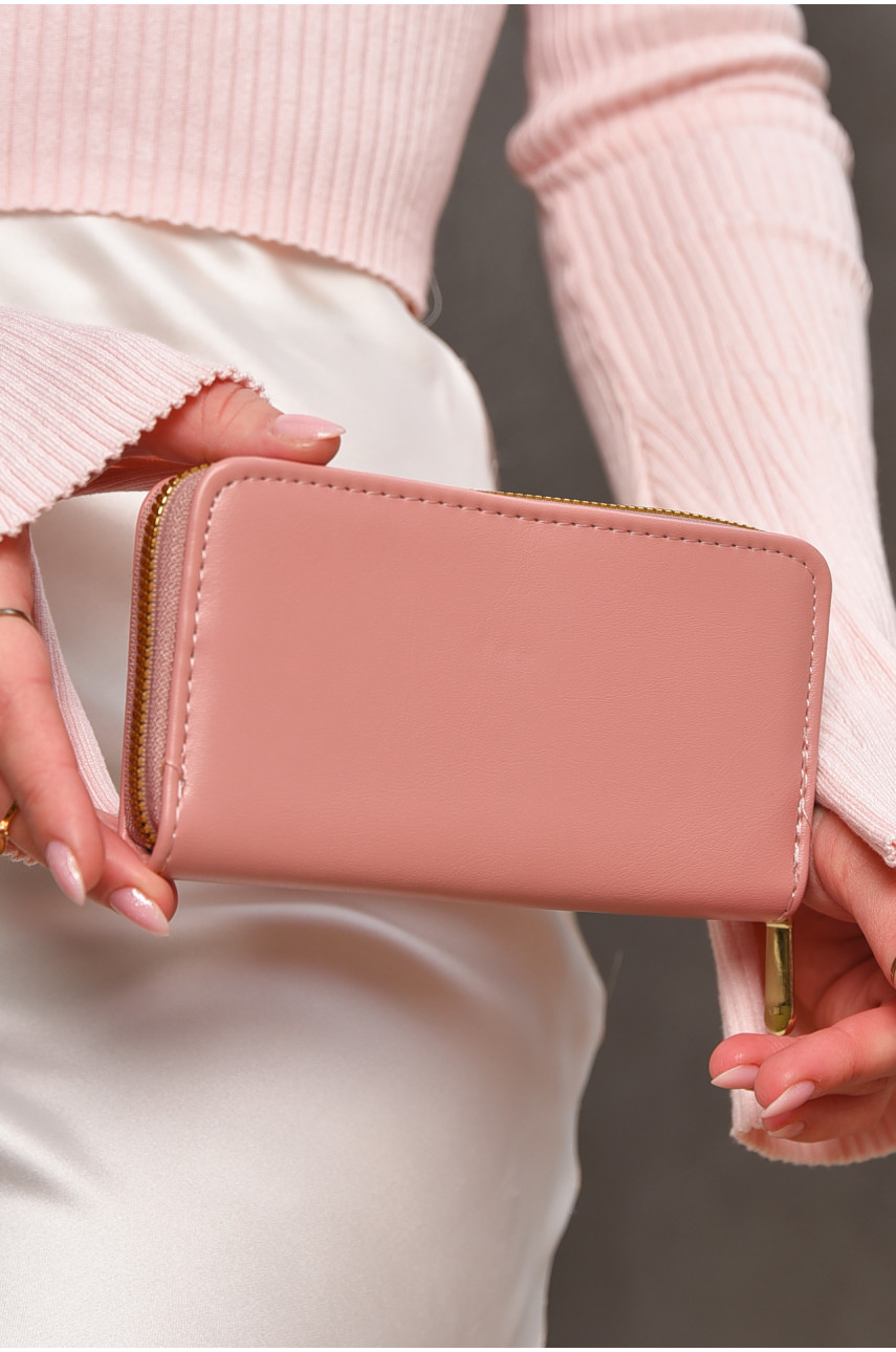 Гаманець жіночий з екошкіри рожевого кольору 317-9 209184