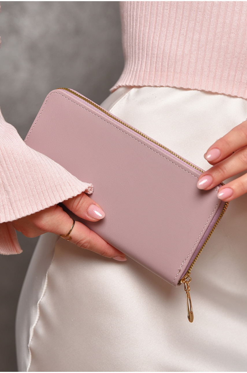 Гаманець жіночий з екошкіри бузкового кольору 317-32 209186