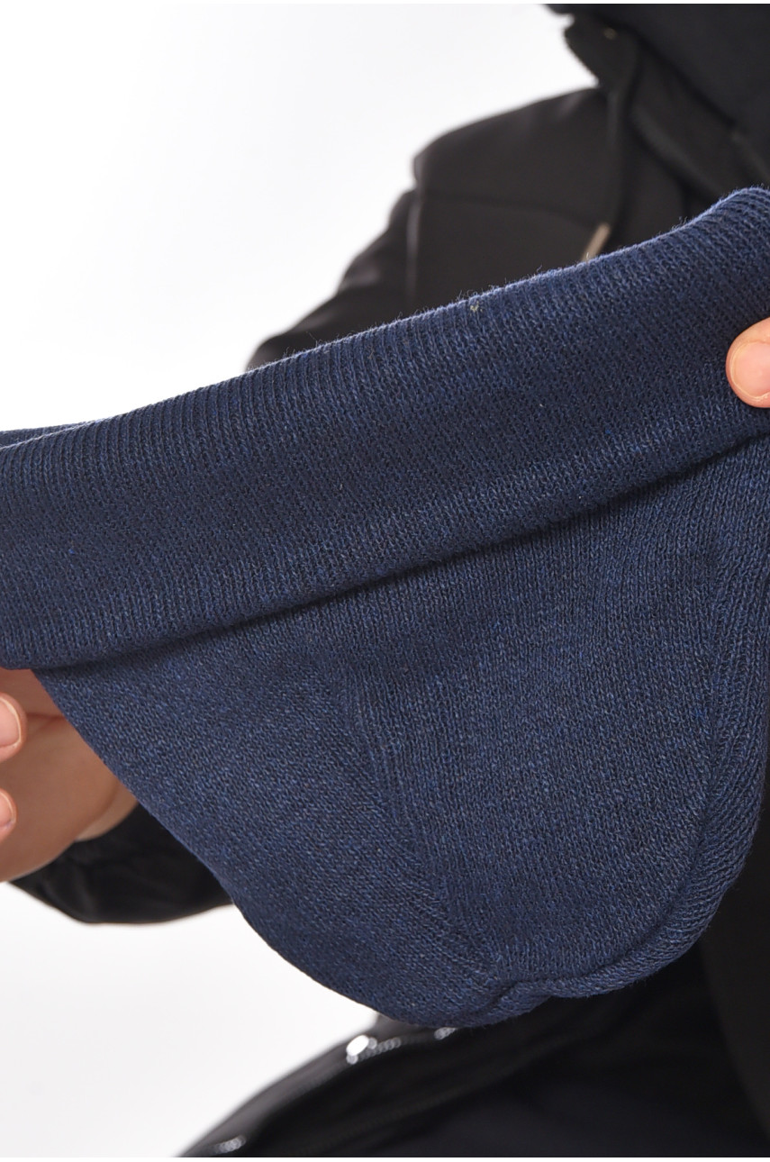 Шапка чоловіча темно-синього кольору 57069 209191 Шапка чоловіча темно-синього кольору 57069 209191