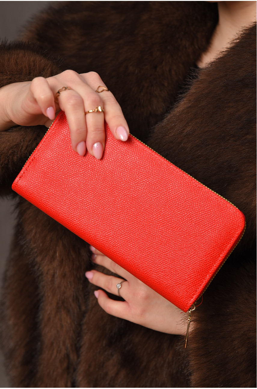 Гаманець жіночий з екошкіри червоного кольору 158-25 209196