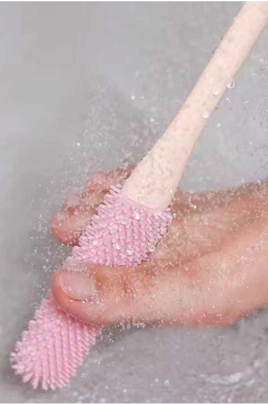 Силіконова щітка для чищення ніг з масажним ефектом 209207 Силіконова щітка для чищення ніг з масажним ефектом 209207