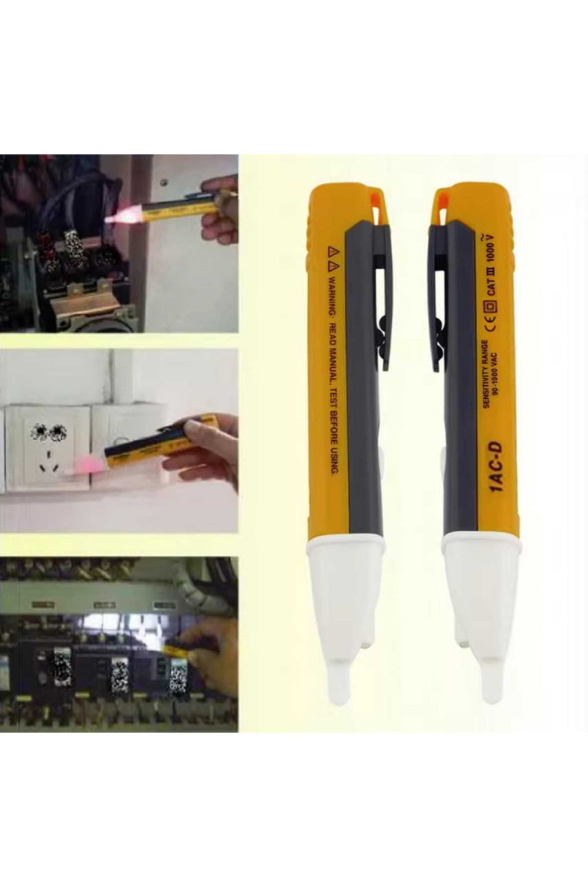 Индикатор напряжения 90-1000В AC - бесконтактный детектор со световой и звуковой индикацией 209213