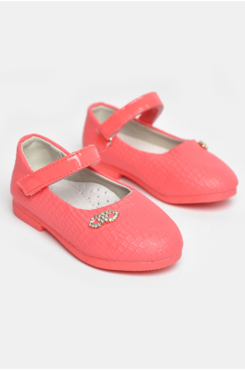 Туфли для девочки кораллового цвета 787-2 209223
