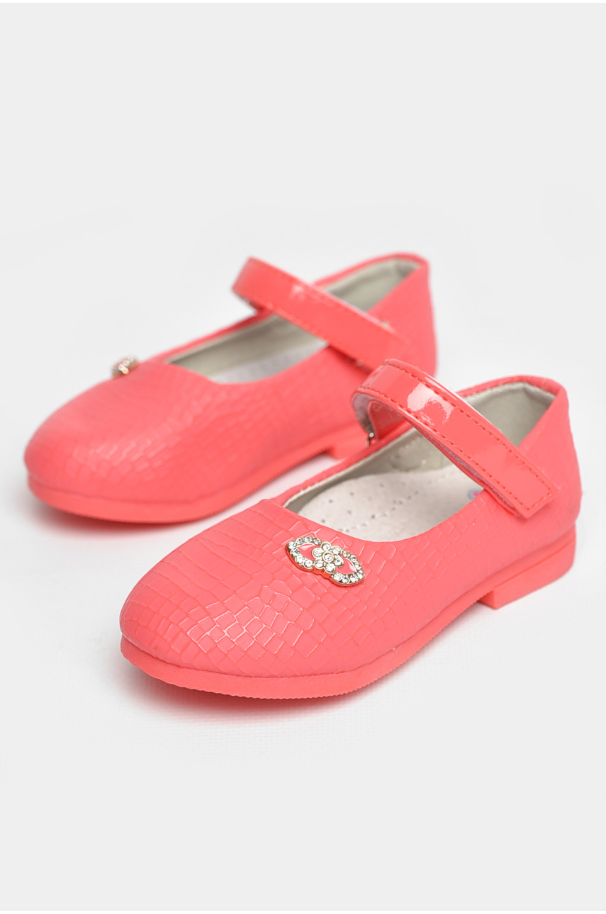 Туфли для девочки кораллового цвета 787-2 209223