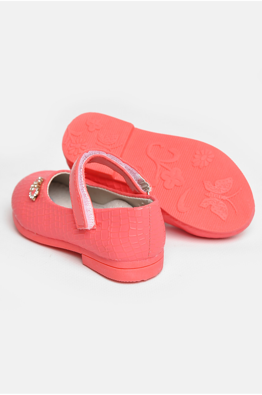 Туфли для девочки кораллового цвета 787-2 209223