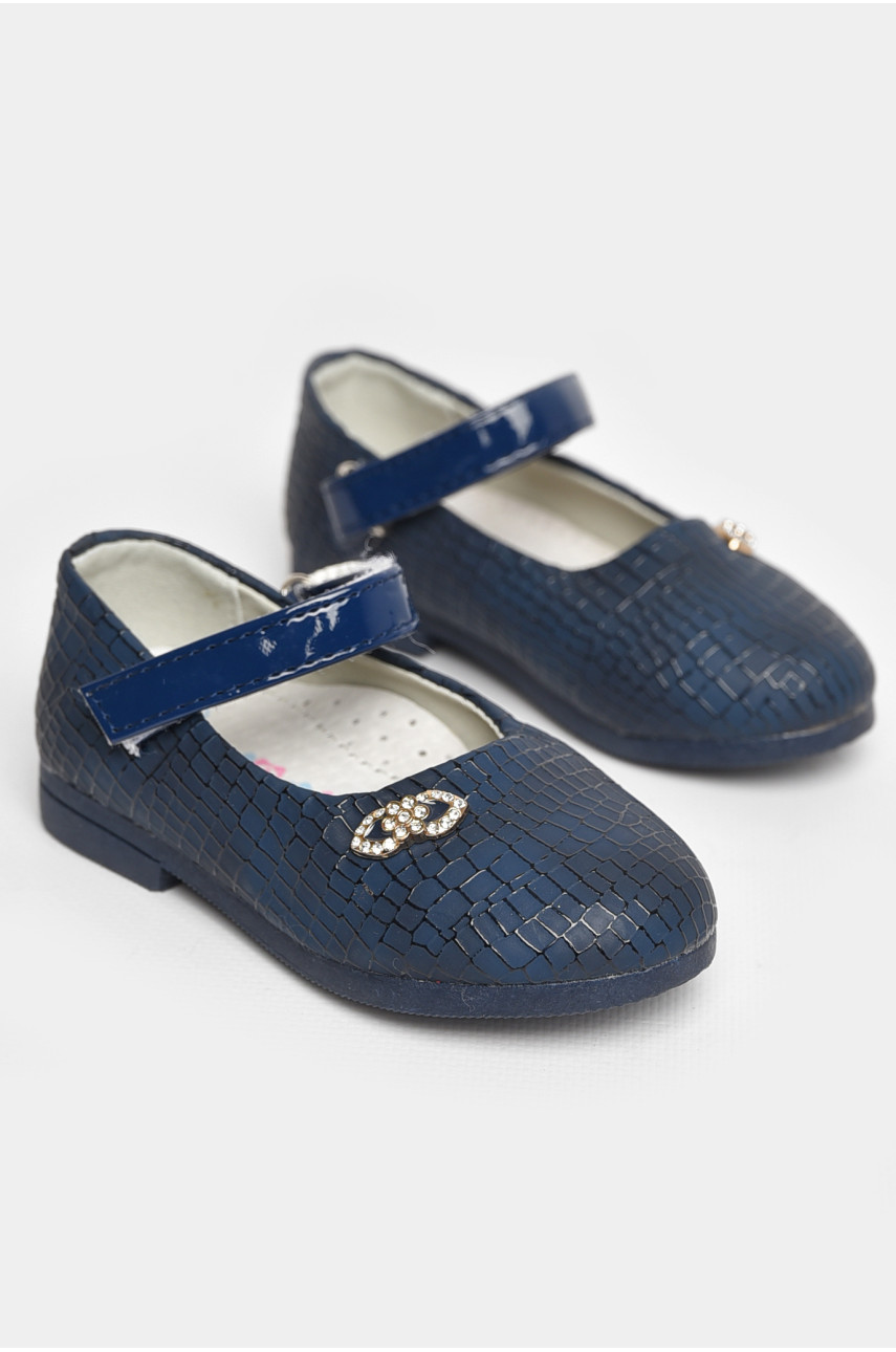 Туфли для девочки темно-синего цвета 787-7 209224