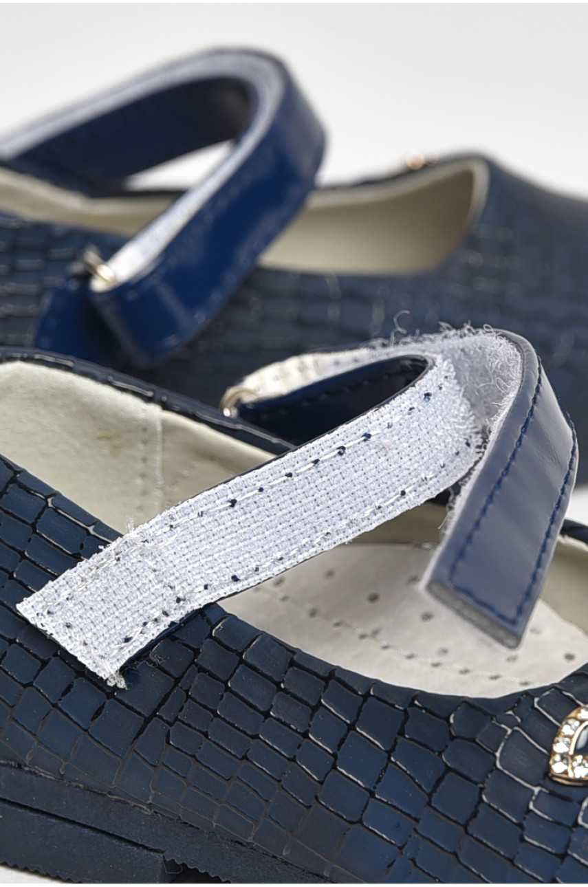 Туфли для девочки темно-синего цвета 787-7 209224 Туфли для девочки темно-синего цвета 787-7 209224