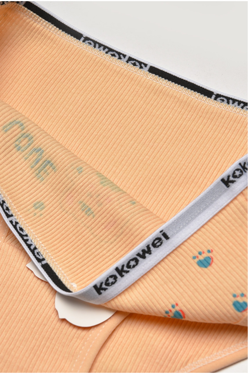 Трусики детские для девочки бежевого цвета с принтом X7851 209229 Трусики детские для девочки бежевого цвета с принтом X7851 209229