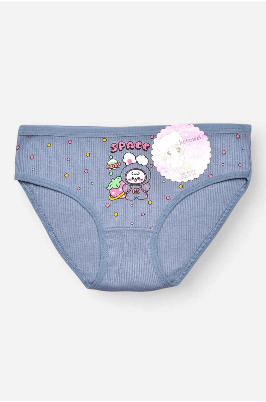 Трусики дитячі для дівчинки синього кольору з принтом X8477 209237