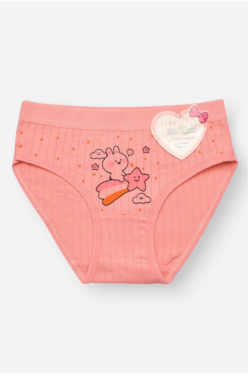 Трусики дитячі для дівчинки рожевого кольору з принтом Y1849 209239