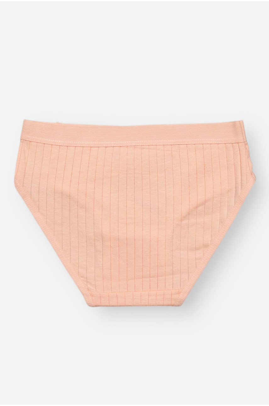 Трусики дитячі для дівчинки персикового кольору з принтом Y1849 209242
