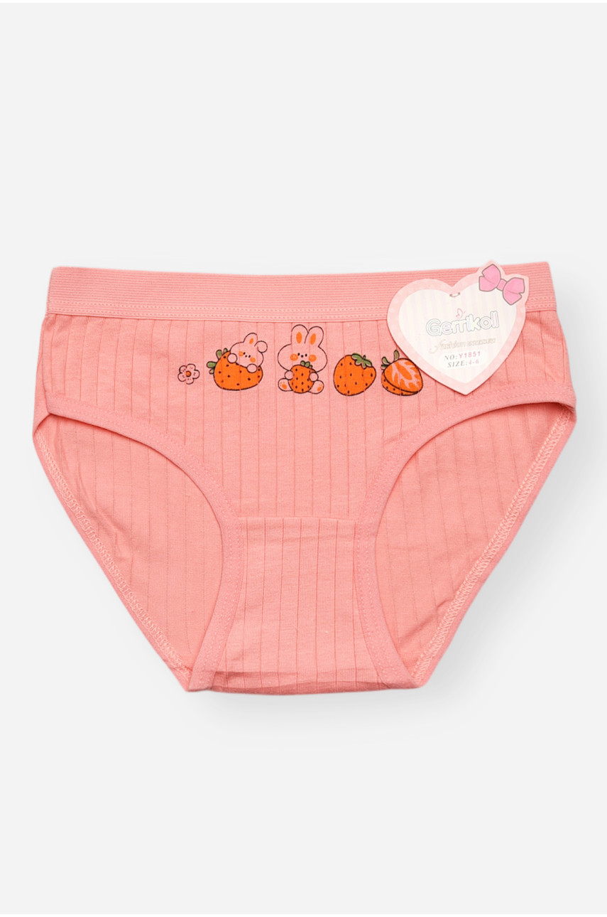 Трусики дитячі для дівчинки рожевого кольору з принтом Y1851 209245