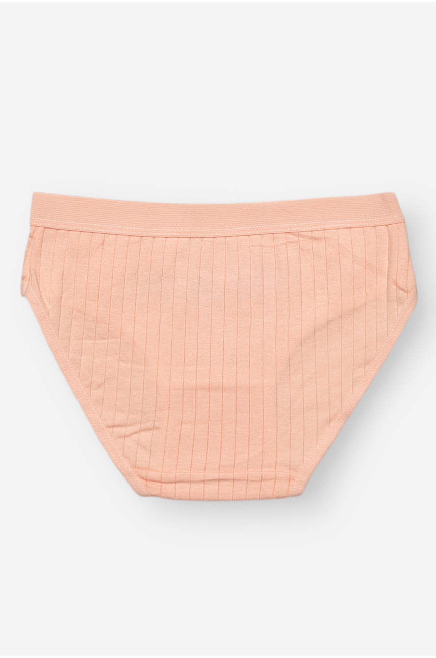 Трусики дитячі для дівчинки персикового кольору з принтом Y1851 209248