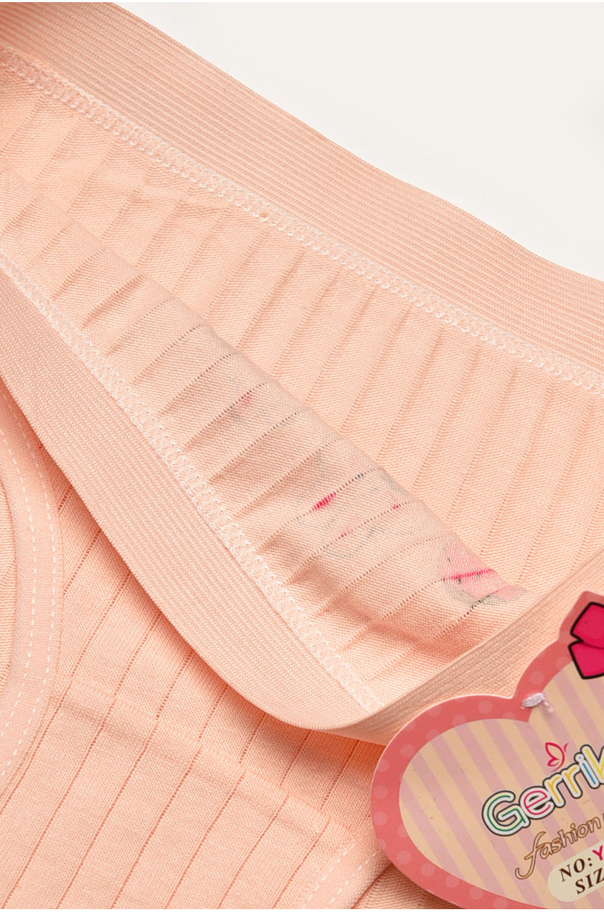 Трусики дитячі для дівчинки персикового кольору з принтом Y1851 209248