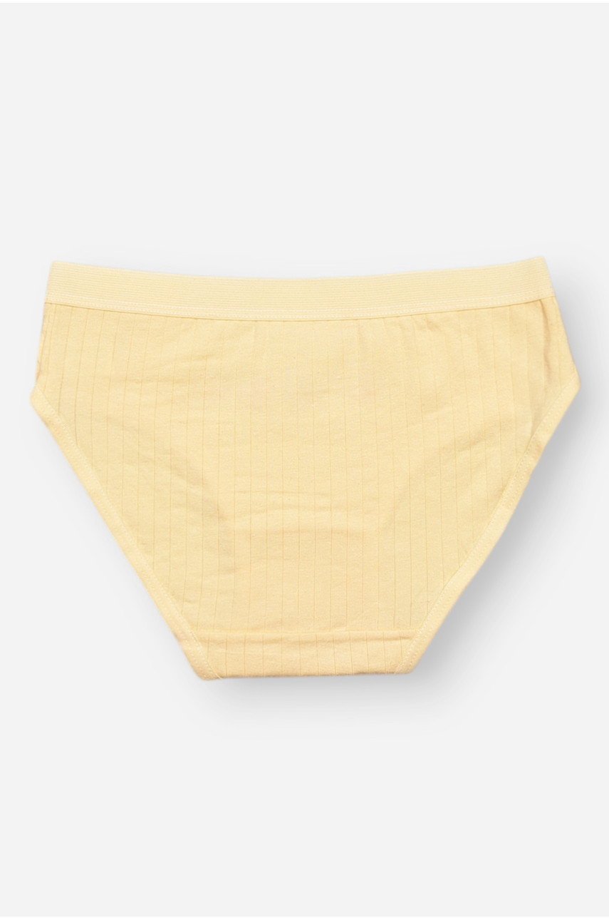 Трусики дитячі для дівчинки жовтого кольору з принтом Y1851 209249