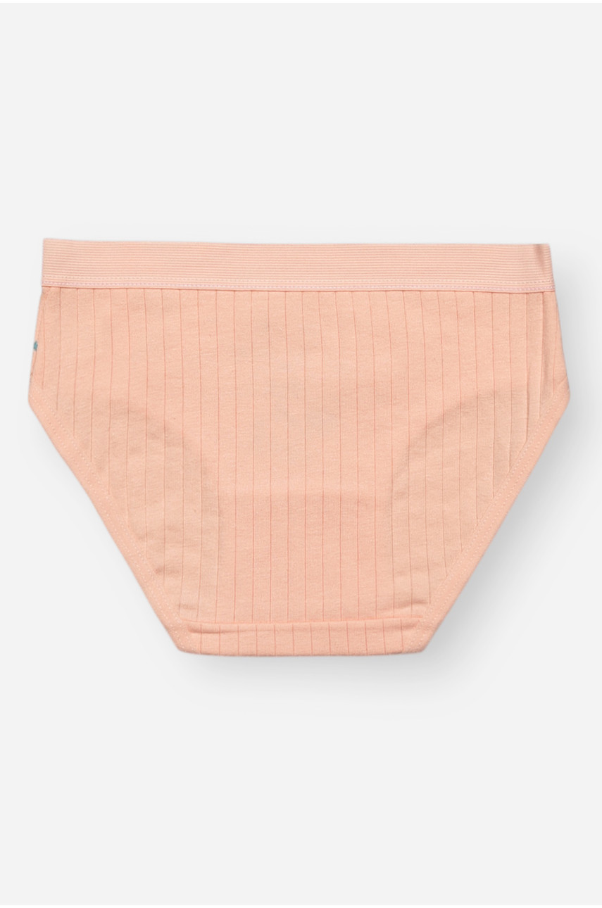 Трусики дитячі для дівчинки персикового кольору з принтом Y1667 209252