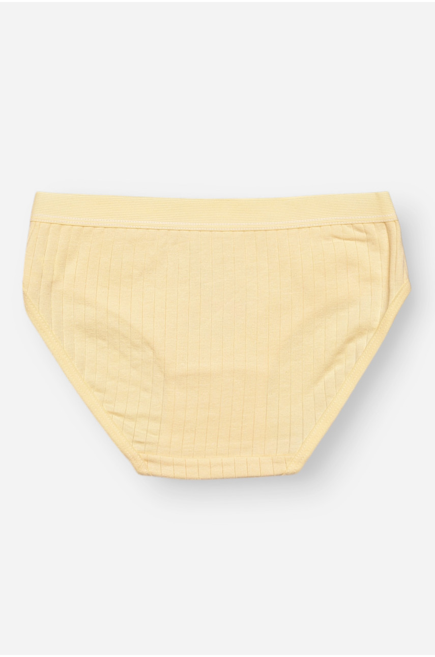 Трусики дитячі для дівчинки жовтого кольору з принтом Y1667 209255