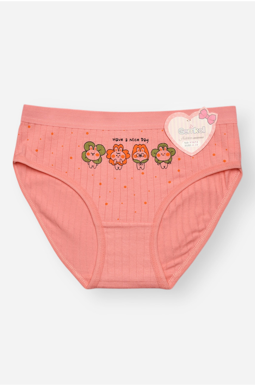 Трусики дитячі для дівчинки рожевого кольору з принтом Y1672 209257