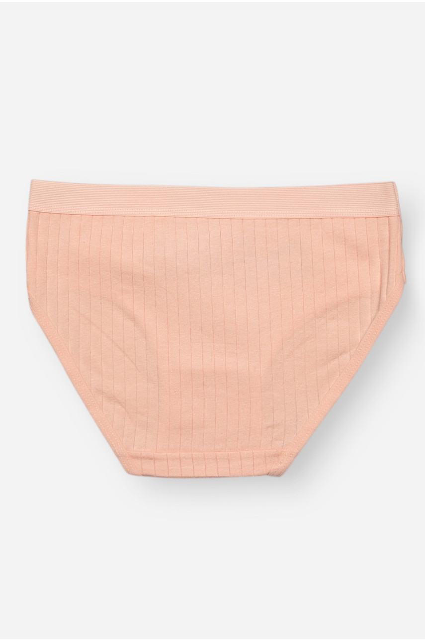 Трусики дитячі для дівчинки персикового кольору з принтом Y1672 209260