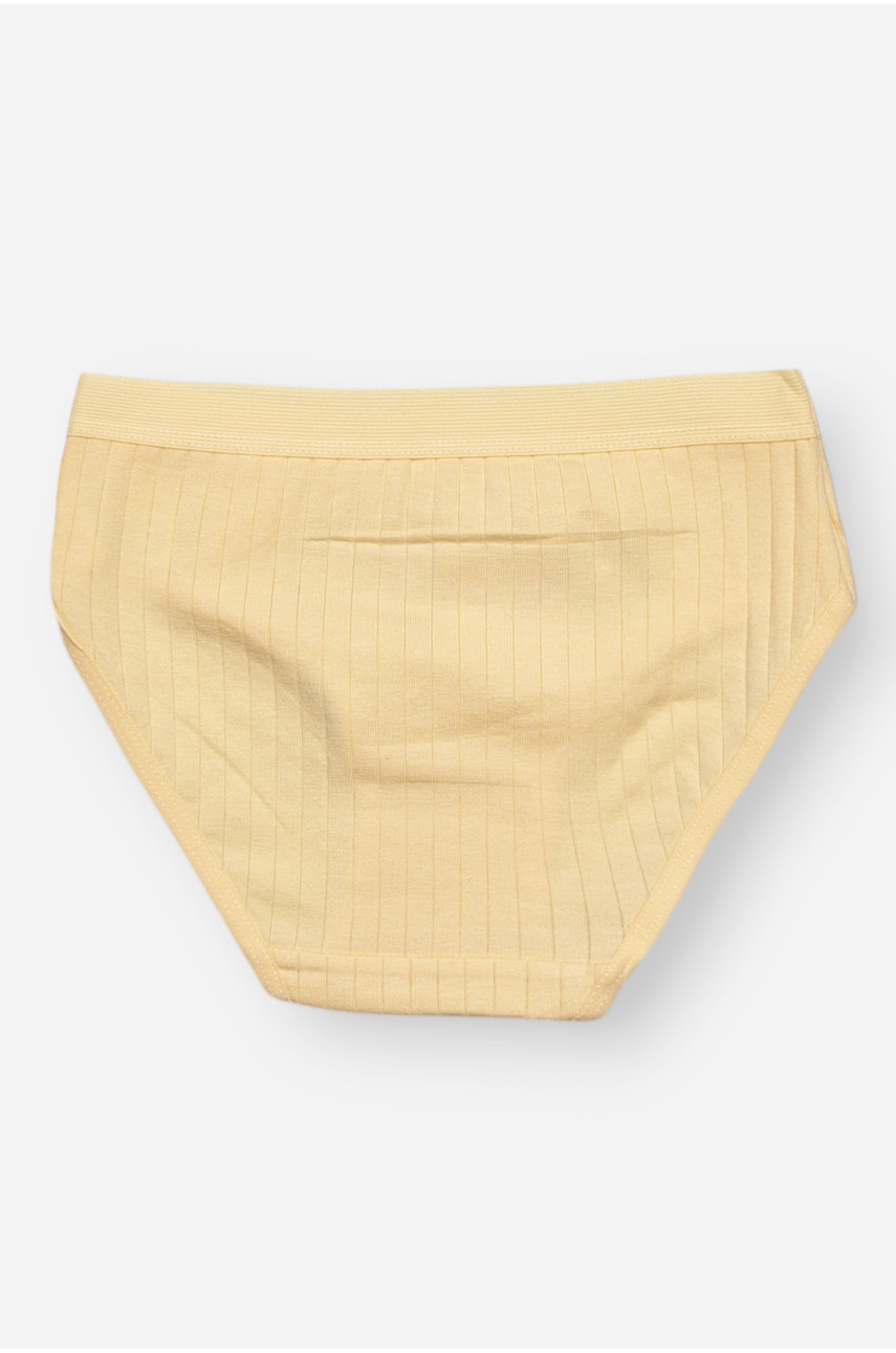 Трусики дитячі для дівчинки жовтого кольору з принтом Y1672 209261