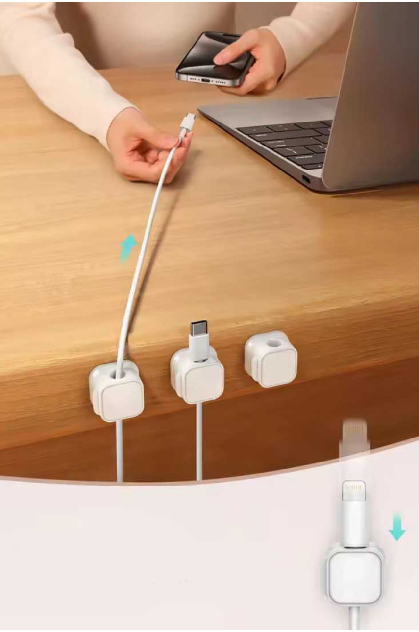 Набор магнитных органайзеров-фиксаторов для кабелей 6 шт. 209280